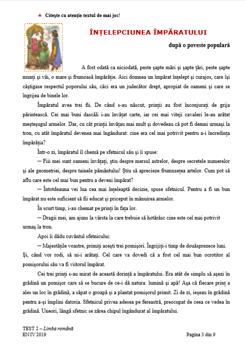 Subiectele La Limba RomanÄ Evaluarea NaÈionalÄ Clasa A Iv A Ce Teste Au Avut De Rezolvat Elevii Sparknews Ro