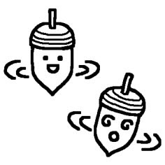 75 どんぐり イラスト 白黒 最高の動物画像