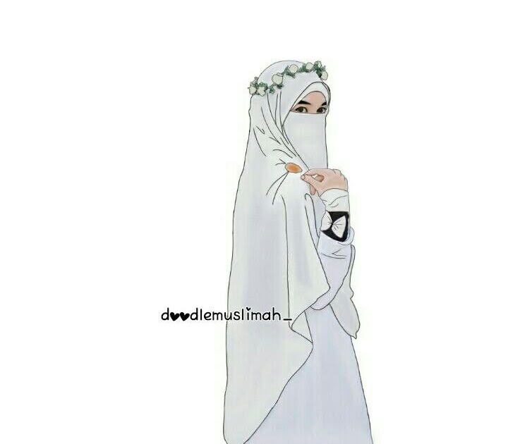  300  Gambar  Kartun  Muslimah  Bercadar  Cantik  Keren  Lucu  