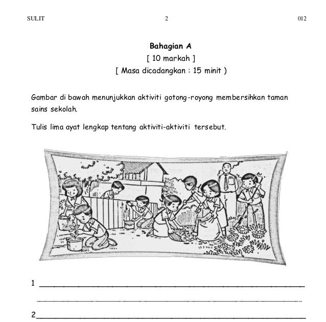 Contoh Soalan Bm Tahun 3 Sjkc - Rasmi O
