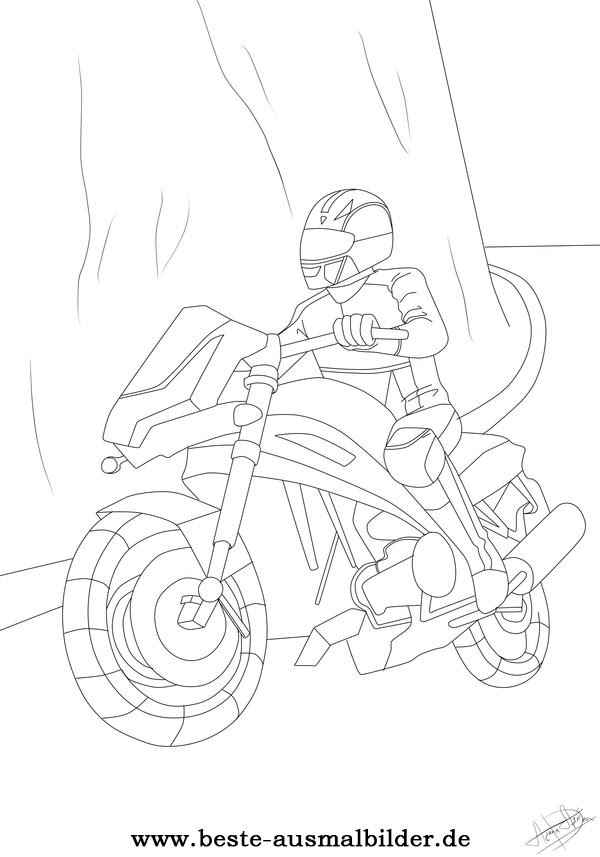 Malvorlagen zum ausdrucken ausmalbilder motorrad kostenlos 3. Motorradfahrer Malvorlage Ausmalbilder Zu Motorradern Und Motorradfahrer