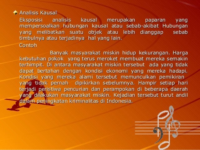 Contoh Teks Eksposisi Analisis Kausal - Contoh Sur