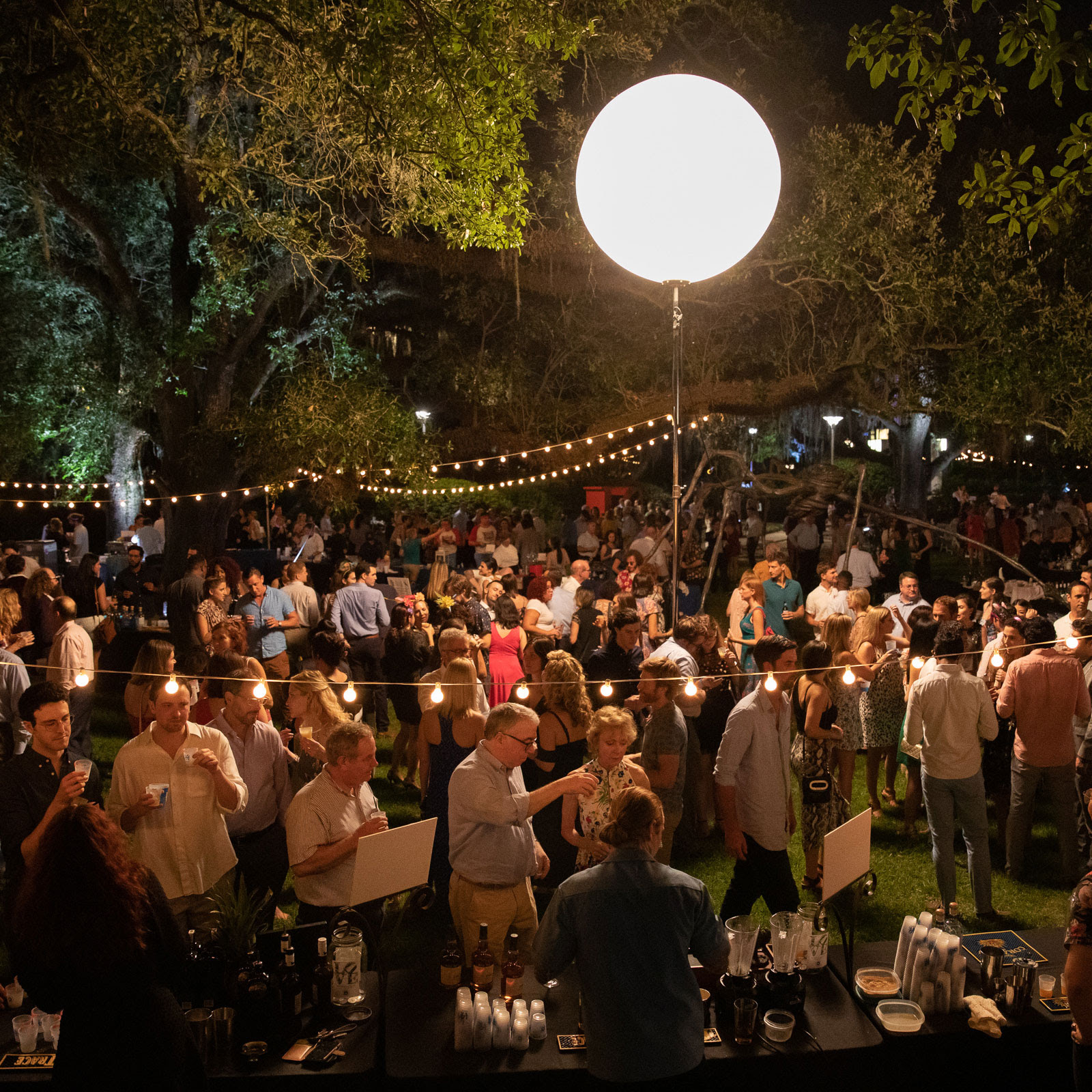 Guests celebrate during LOVE in the Garden in the Besthoff Sculpture Garden