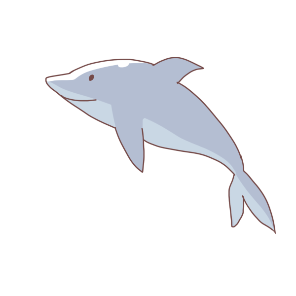 新鮮なイルカ イラスト フリー 動物ゾーン