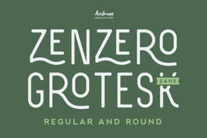 Zenzero Grotesk Sans (Regular+Round)