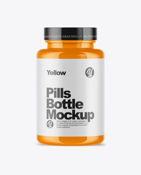Download Download Orange Pill Bottle Mockup Front View Yellowimages ...