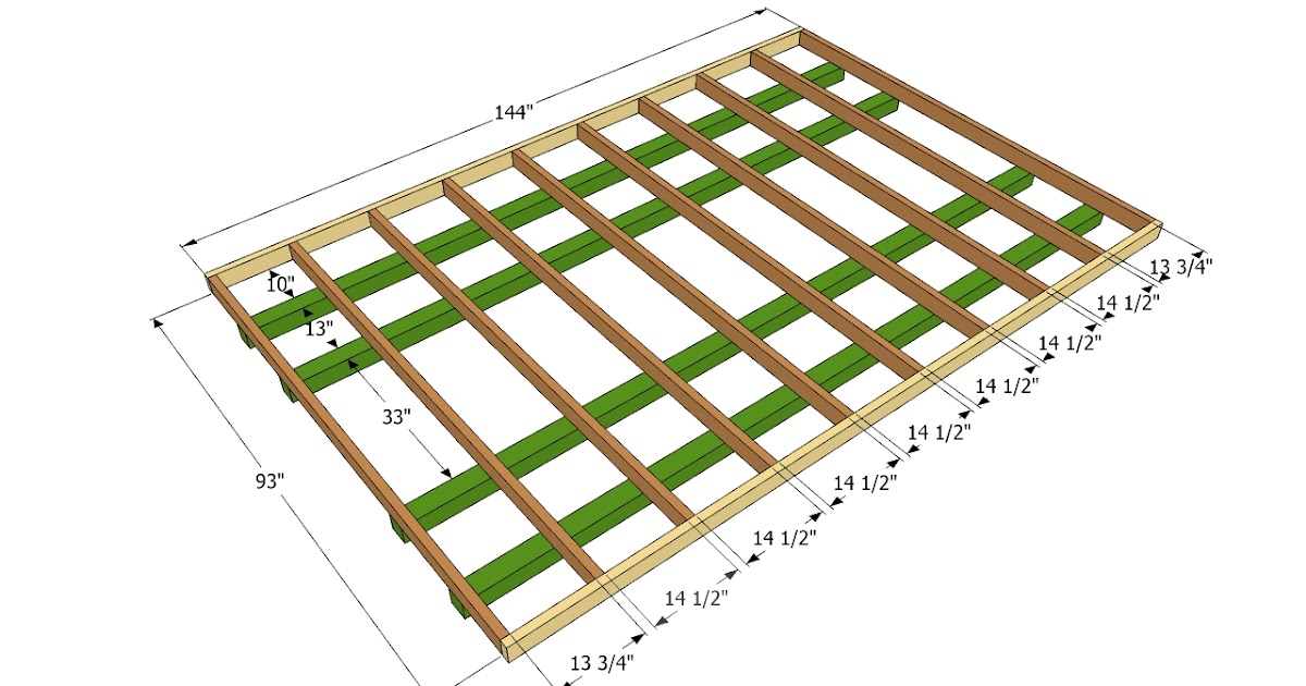Build a shed floor joist Guide Plan From Making a sheds