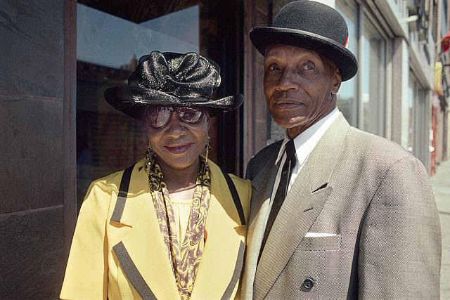 Carrie and Archie, Malcolm X Blvd. at W. 125th St., Harlem, 2007