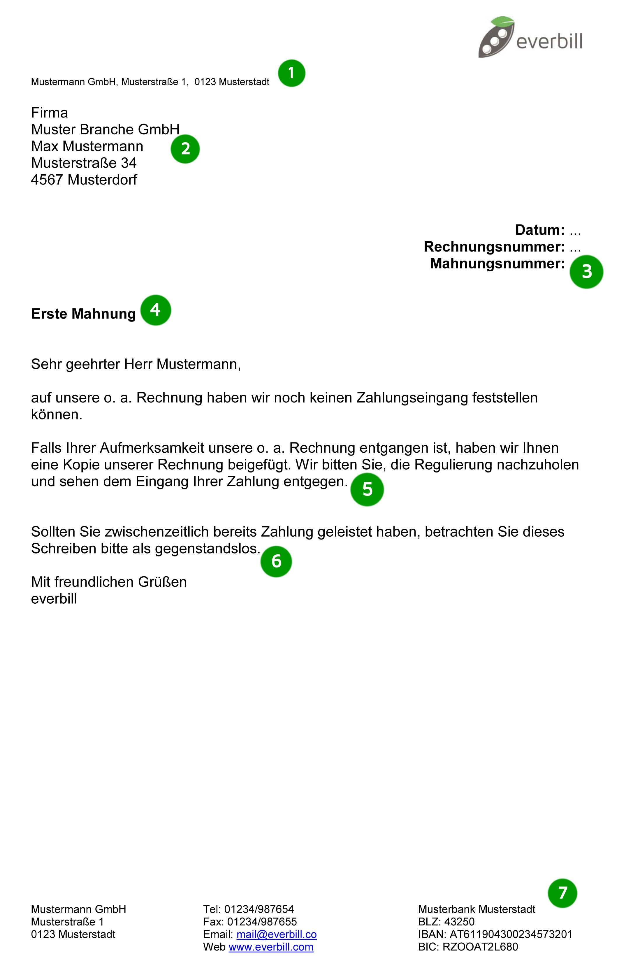 Es gibt einige länder, darunter deutschland, die schweiz und österreich, in denen es pflicht ist, dass die arbeitszeiten aufgezeichnet werden. Alle Infos Zu Mahnschreiben In Osterreich