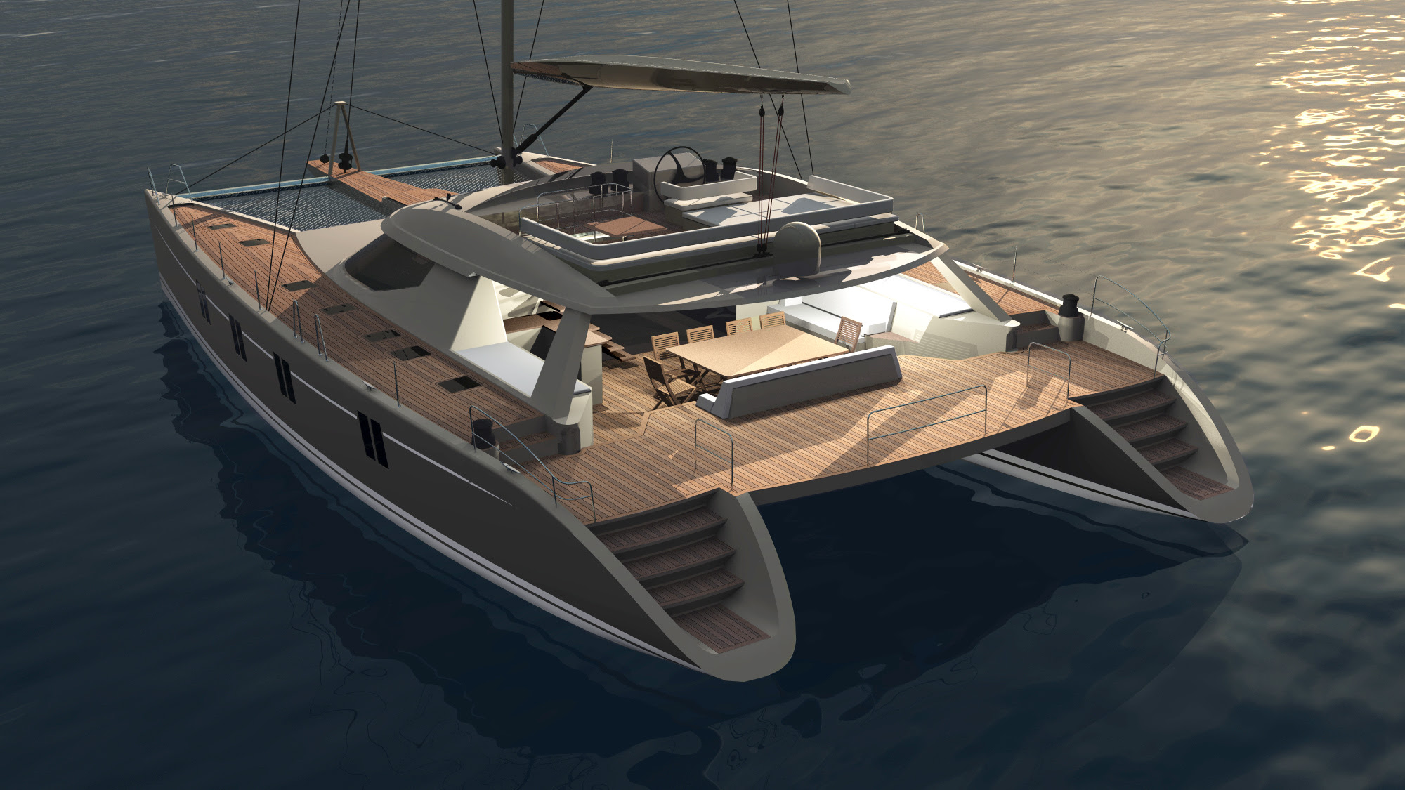 Outboard catamaran plans Plan make easy to build boat