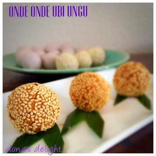 Resep kue onde onde biji wijen. Onde Onde Ubi Ungu Dona S Delight