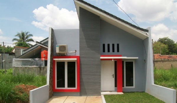 Rumah Tingkat Atap  Miring  Minimalis Ceria Bulat u