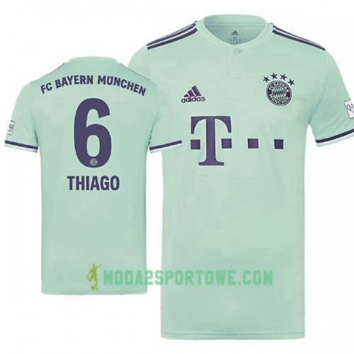 Koszulka bayern monachium damska wyjazdowe stroje piłkarskie 2021/22 krótki rękaw. Koszulka Bayern Monachium Thiago 6 Wyjazdowe Stroje Pilkarskie 2018 2019 Krotki Rekaw