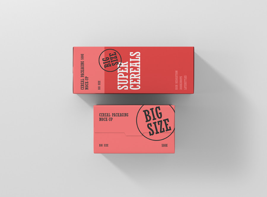 Download 8823+ Cereal Box Mockup Photoshop Download Free