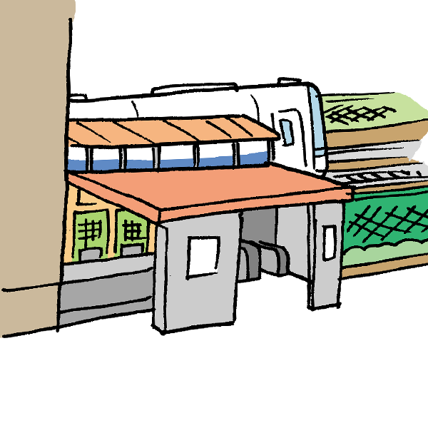 トップレート 駅 イラスト 無料 写真素材 フォトライブラリー