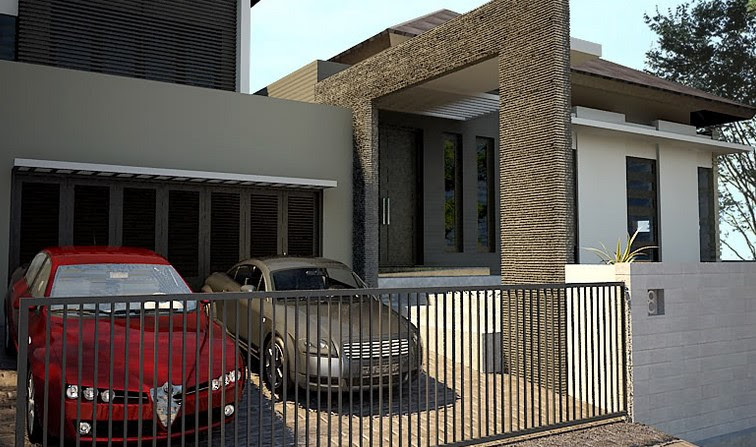 Kali ini aku mau ngereview garasi, teras , pagar dan cat dinding bagian depan rumah kami rumah. Desain Rumah Ada Garasi Mobil Desain Rumah Minimalis