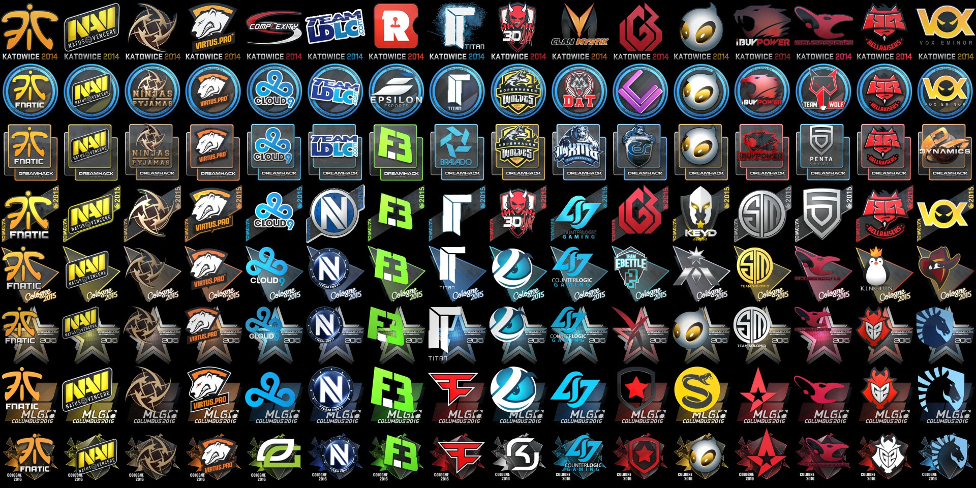 Check market prices, rarity levels, inspect links, capsule drop info, and more. Discussion Here S A Combined Picture Of Normal Team Stickers From All Tournaments Csgomarketforum