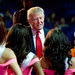 Donald Trump with Miss USA pageant contestants in 2013.