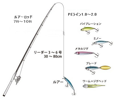 上ヒラメ ルアー釣り タックル 魚のすべて