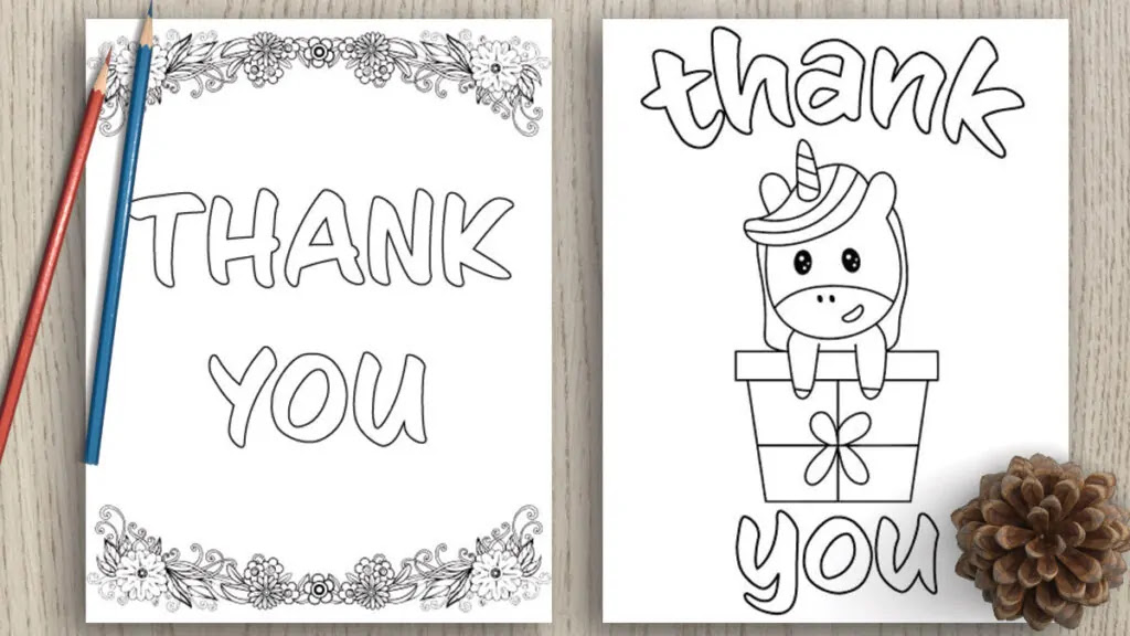 Printable coloring pages to thank your local hero! 7 Free Printable Thank You Coloring Pages The Artisan Life