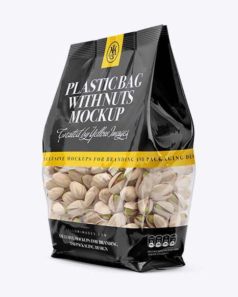 Download Free Mockups Clear Bag With Pistachio Nuts Mockup - Halfside View Object Mockups - Free Mockups ...