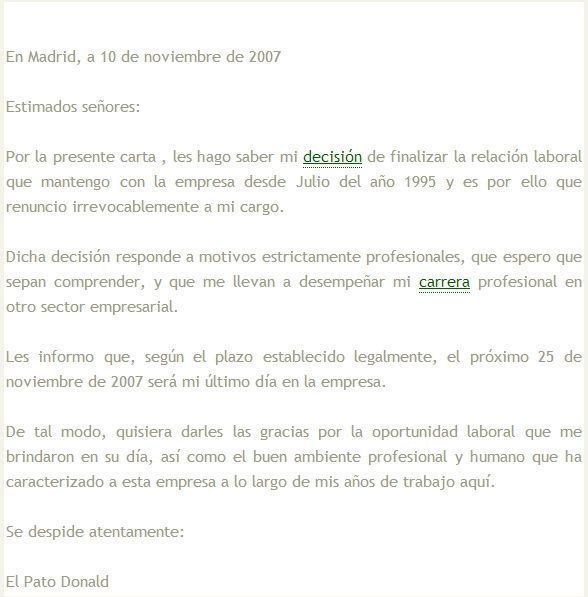 Machote Carta De Despido Costa Rica Word - u Carta De