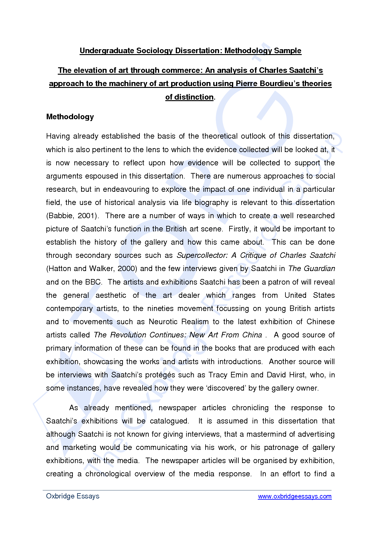 masters dissertation services research methodology
