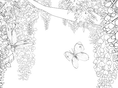 [最も選択された] かっこいい 藤 の 花 イラスト 白黒 307028