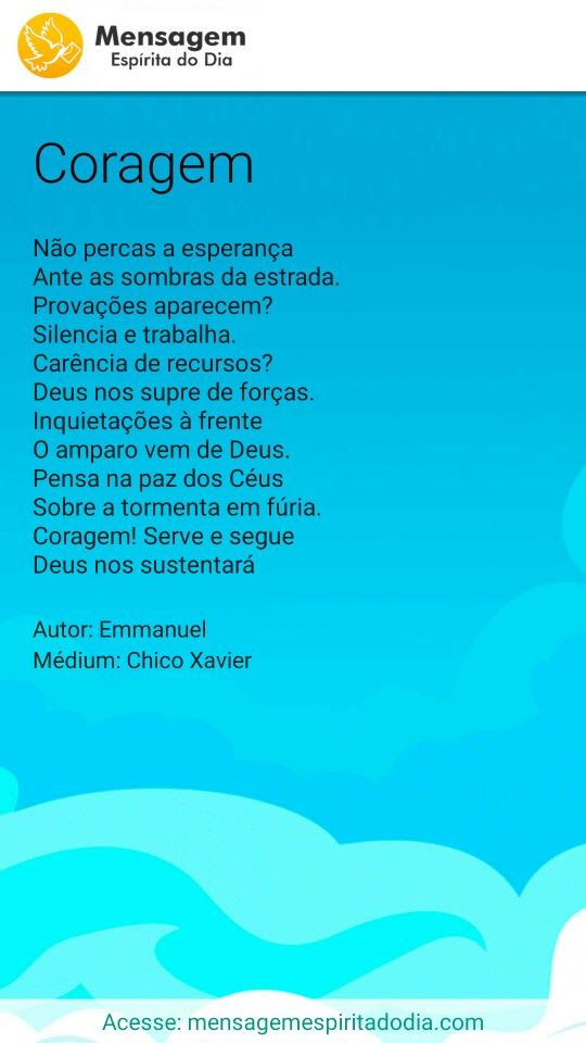 E a mensagem sempre aparece quando mais precisamos...