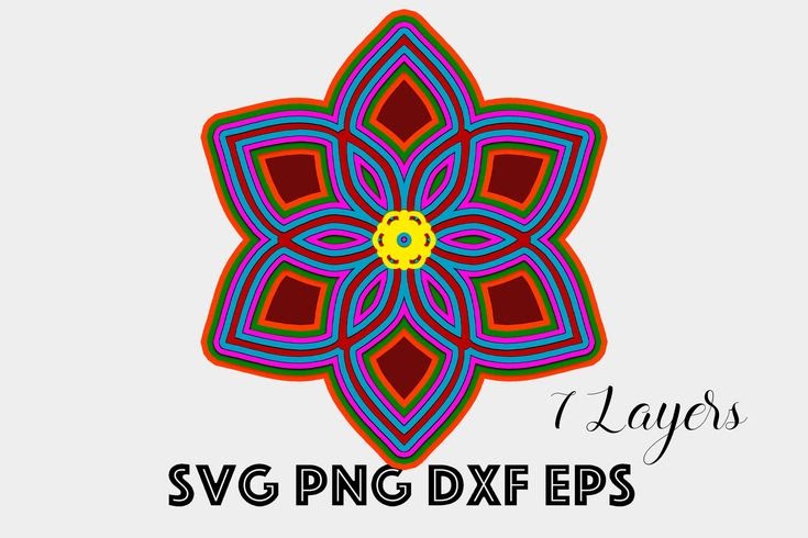 Download Free SVG Layered Flower Mandala Svg Free Printable 10936 ...