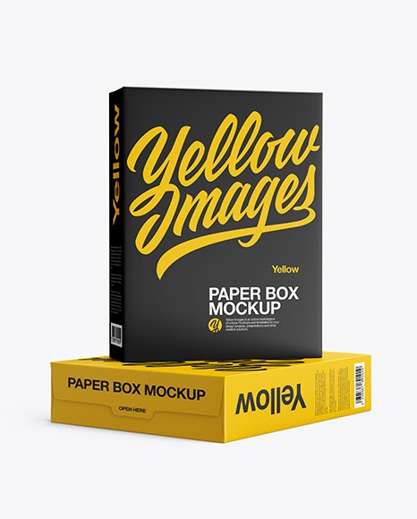 Download Two Paper Boxes PSD Mockup