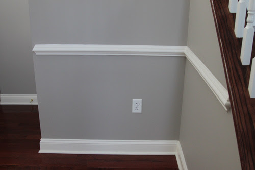 I want this room to feel a bit more traditional and chair rail definitely gives off those vibes. Chair Rail Check The Lil House That Could
