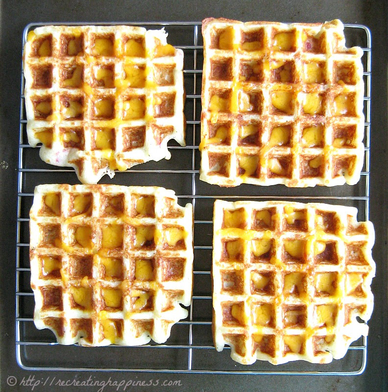 Serve with fish or chicken and sauteed apples. Loaded Baked Potato Waffles