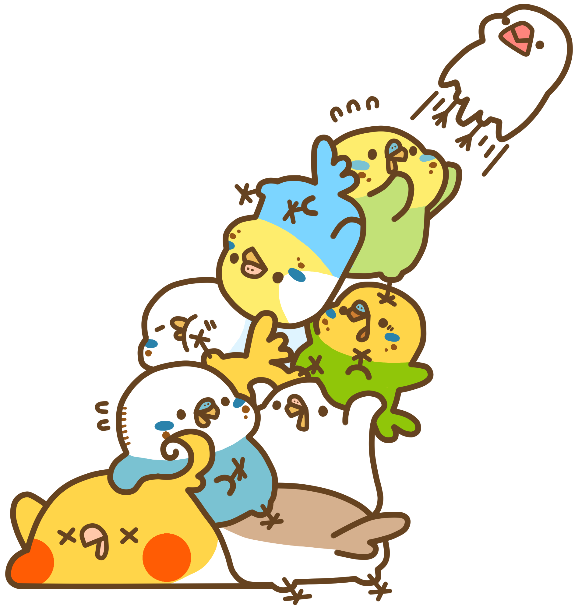 無料印刷可能インコ イラスト 無料 イラスト画像