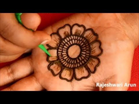 Easy Simple Hatheli Mehndi Design