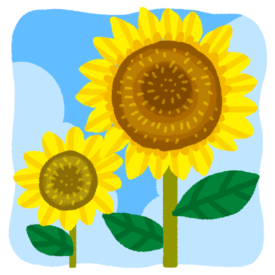 最高の動物画像 トップ100ひまわり 背景 イラスト 無料