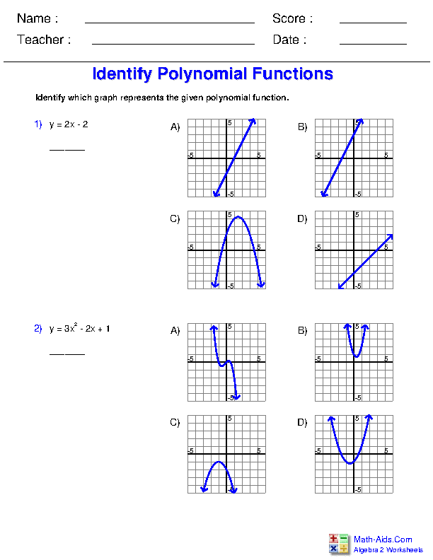 Writing Polynomial Equations From Graphs Worksheet Promotiontablecovers