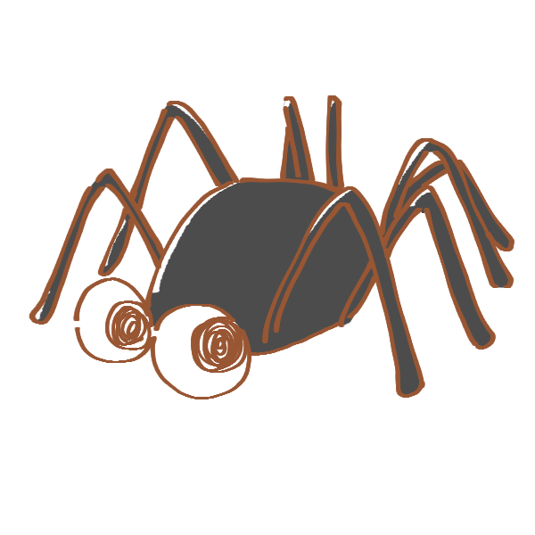 無料イラスト画像 心に強く訴える蜘蛛 イラスト フリー