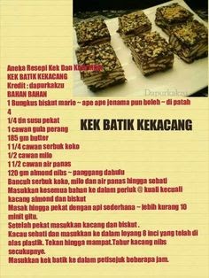 Resepi Kek Batik Horlick Viral - Balsem u