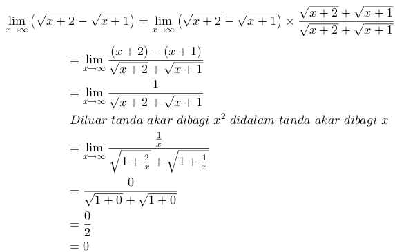 Contoh Soal Limit Fungsi Aljabar Faktorisasi - Blog The ...