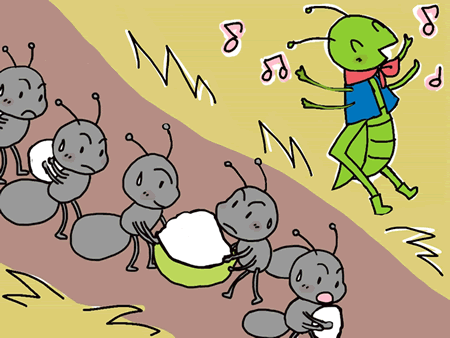 ラブリーアリ と キリギリス イラスト ただのディズニー画像