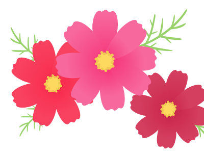 [10000印刷√] 花 コスモス イラスト 簡単 128748