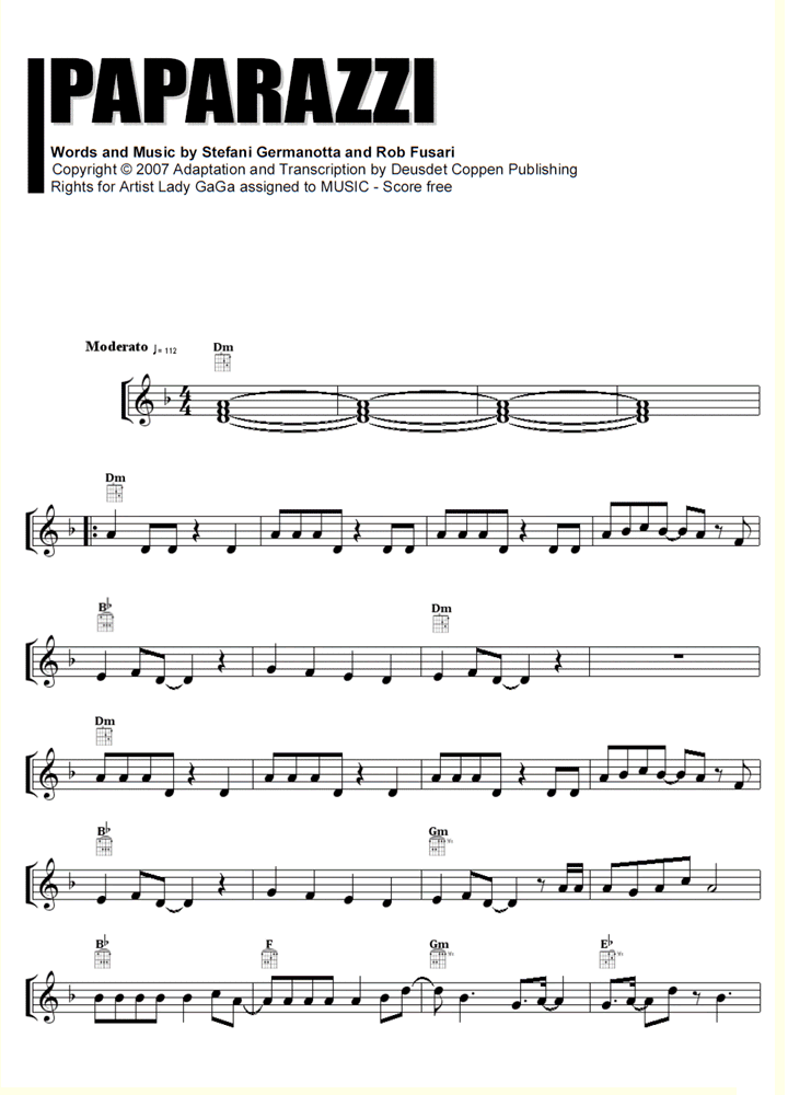 Lady Gaga Age Lady Gaga Chords