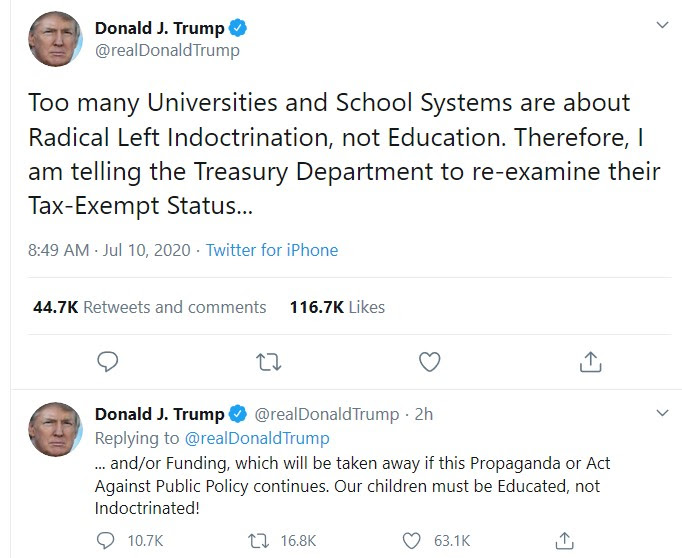 Donald Trump Tweet