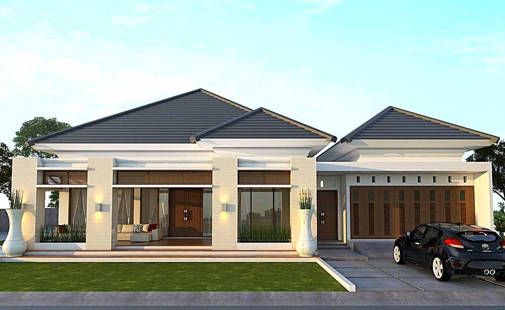 Desain Rumah  Kayu Dan Beton Contoh U