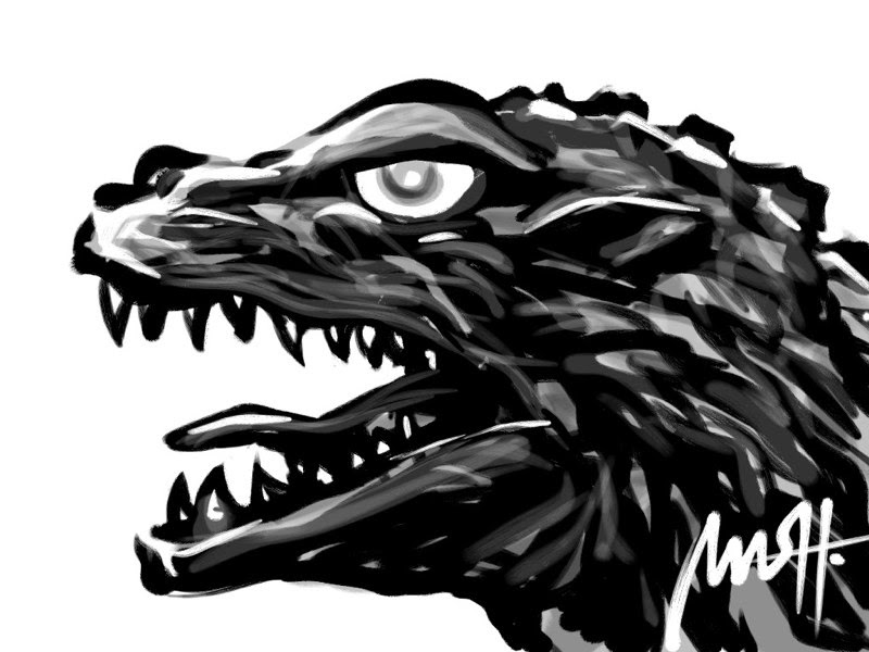 トップ100ゴジラ イラスト 簡単 ただのディズニー画像