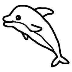 ほとんどのダウンロード イルカ イラスト 白黒 興味深い画像の多様性