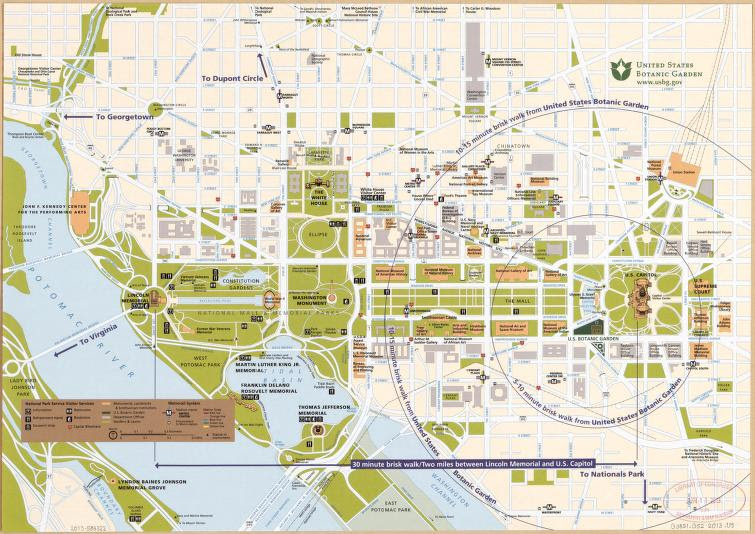 (also known as simply washington or d.c., and officially as the district of columbia) is the capital of the united states. Street Map Of Central Washington D C Showing Parklands And All Government Buildings Library Of Congress