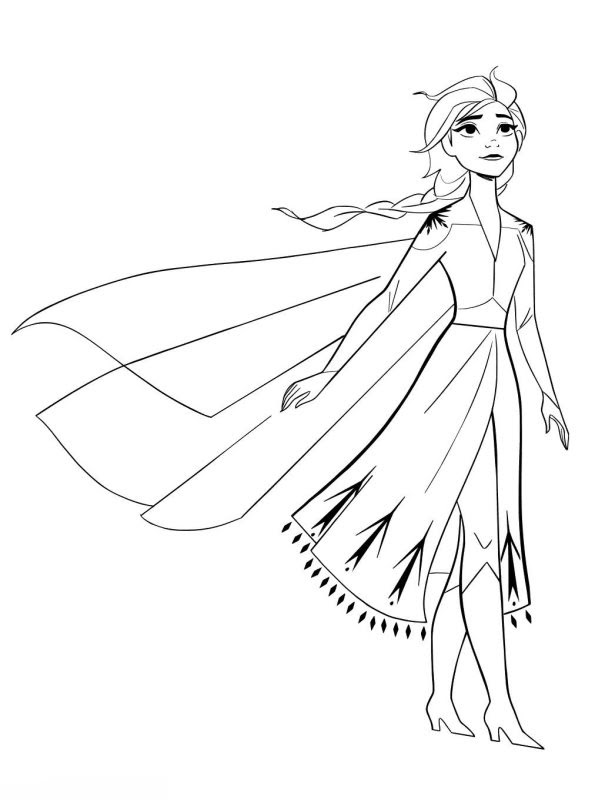 Download Coloring Pages Of Frozen 2 Elsa - colouring mermaid