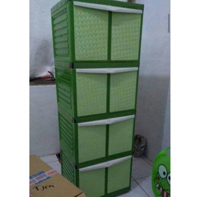  Harga  Lemari  Plastik  Napolly 2  Pintu 4 Susun  LEMARIWEUH